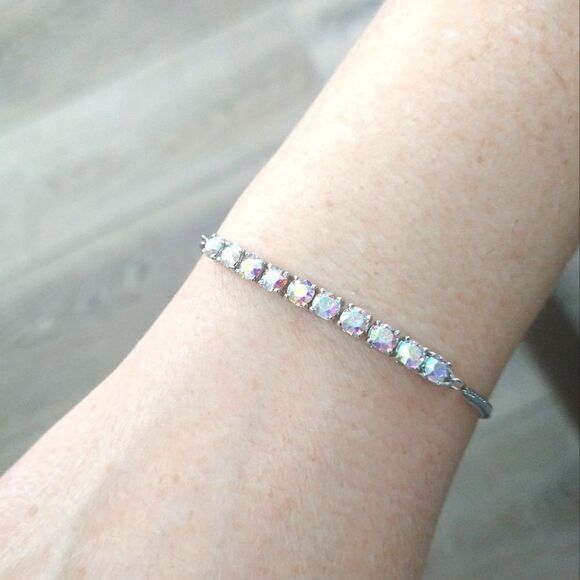 Crystal & Stainless Steel Bracelet - Picture 4 of 6